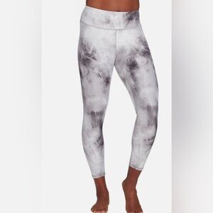 Calia Energize High-Rise Tie-Dye Leggings Gray White Size M NW0T